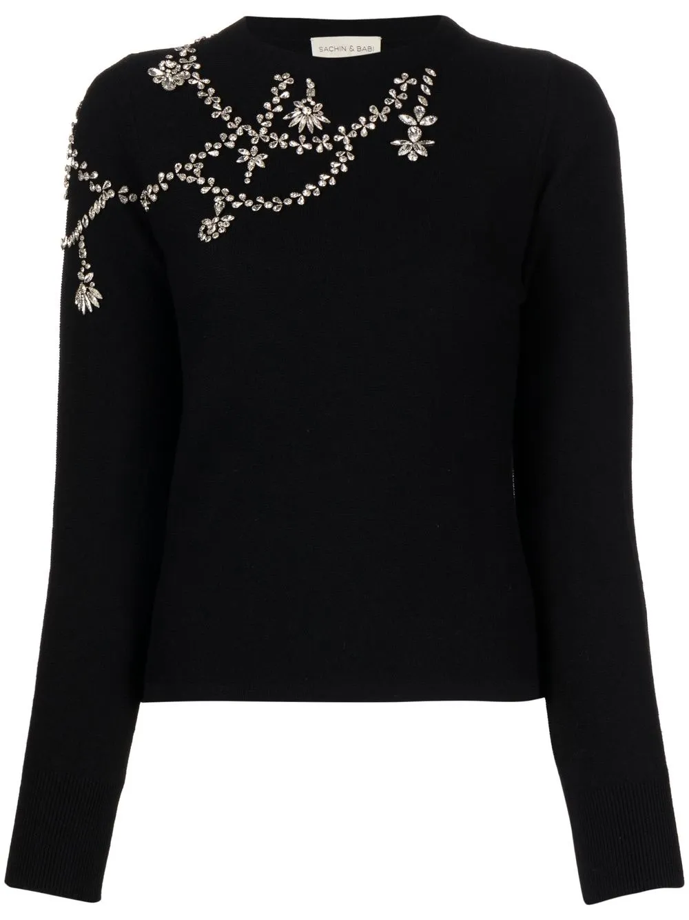 

Sachin & Babi Charmaine crystal-embellished jumper - Black
