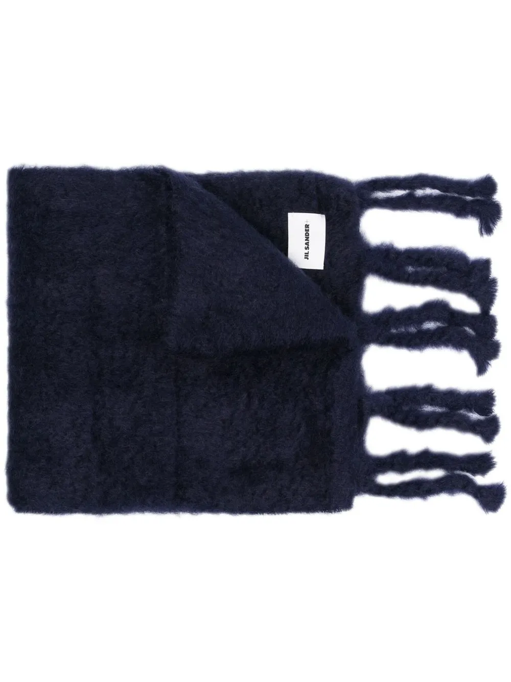 

Jil Sander knitted mohair scarf - Blue