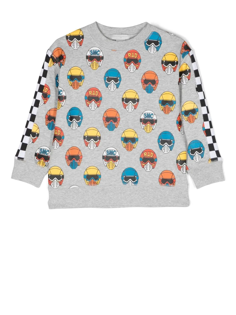 

Stella McCartney Kids helmet-print cotton sweatshirt - Grey