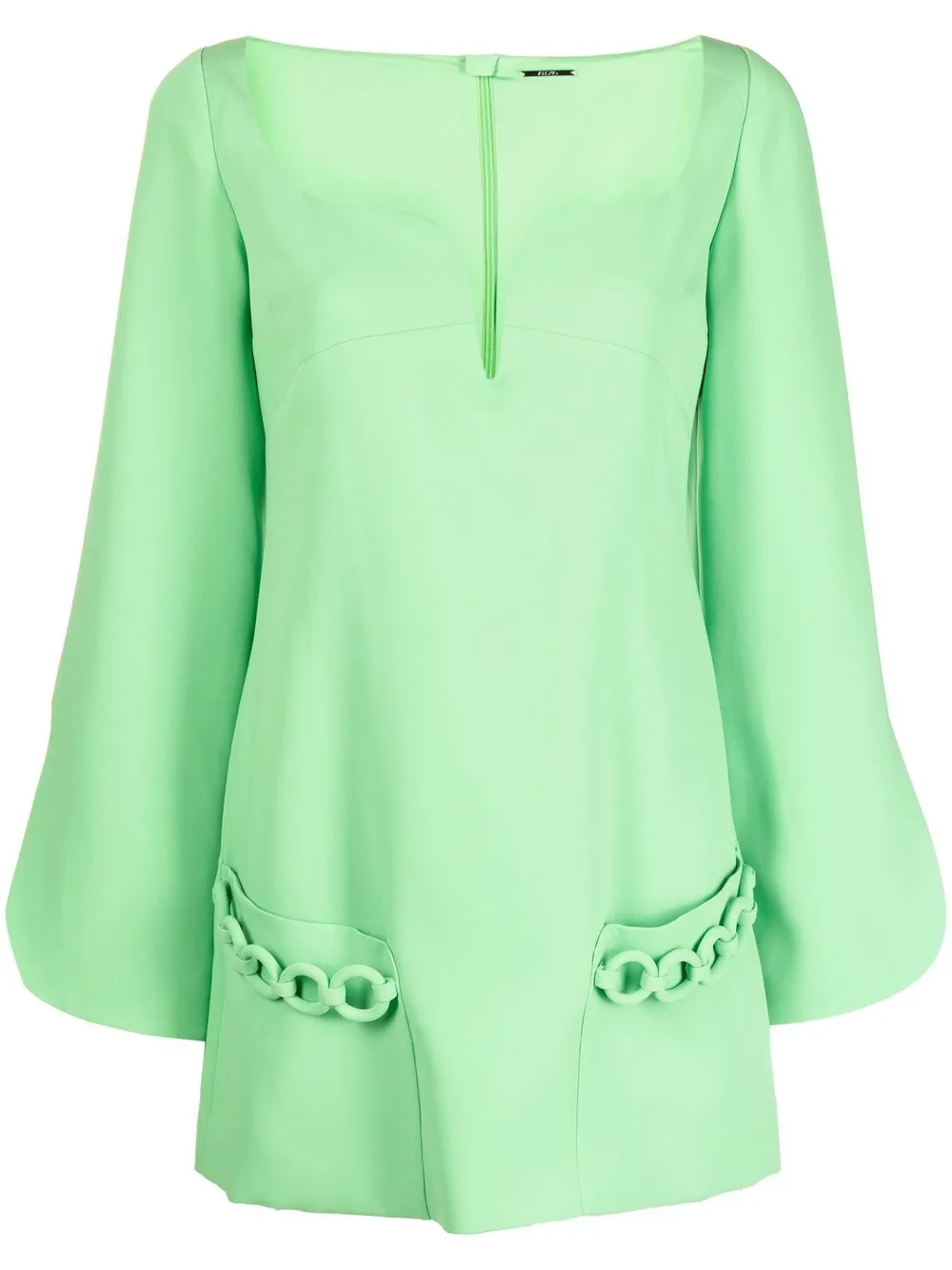 Alexis Azize chain detail mini dress - Green