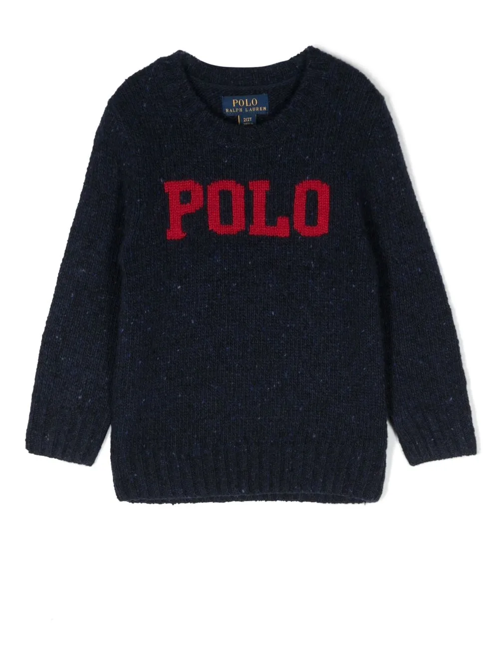 

Ralph Lauren Kids suéter tejido con logo - Azul