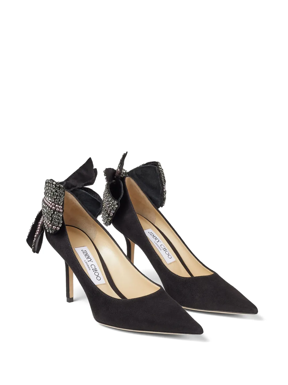 Jimmy Choo Lani pumps met strik - Zwart