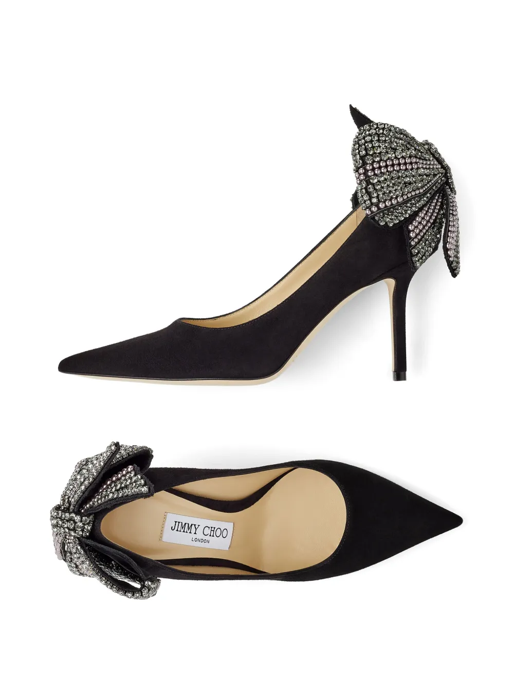 Jimmy Choo Love 85 bow-detail pumps Black