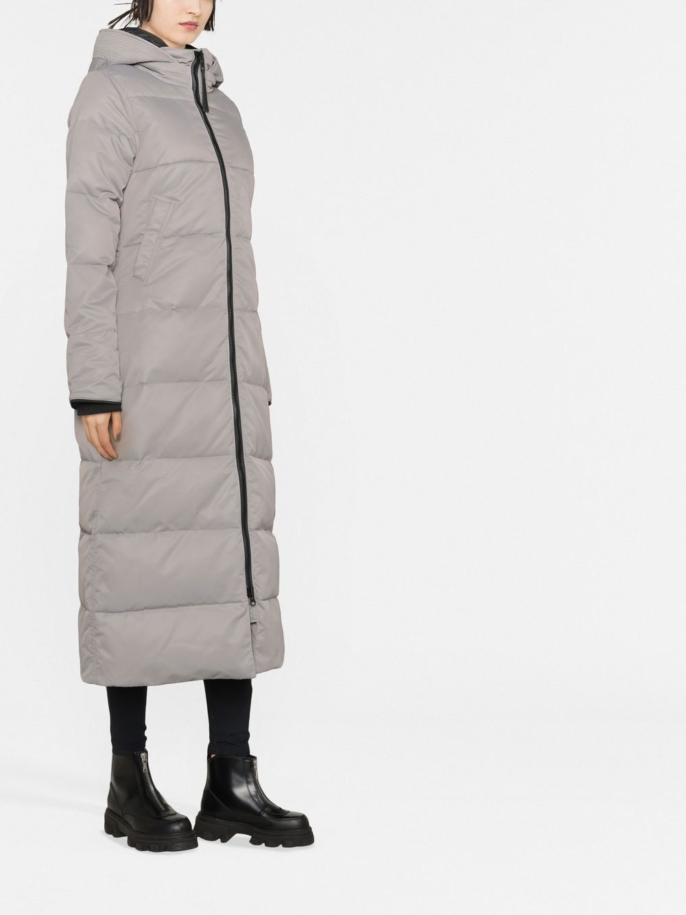 Shop Canada Goose Mystique Padded Parka Coat In Grau