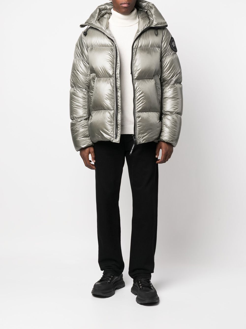 Canada Goose Crofton Black Label Puffer Jacket In Grey | ModeSens