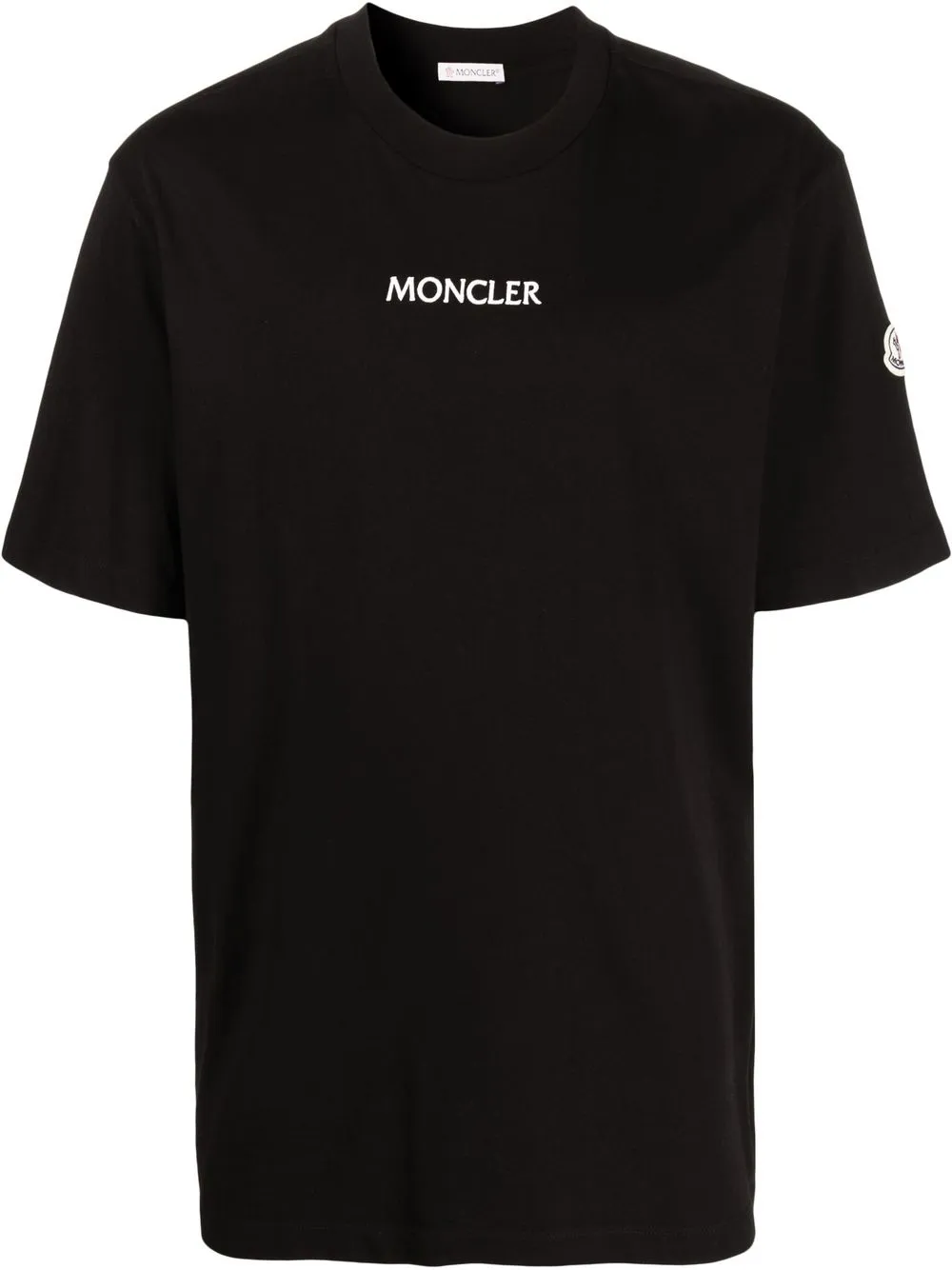 

Moncler playera manga corta con logo estampado - Negro