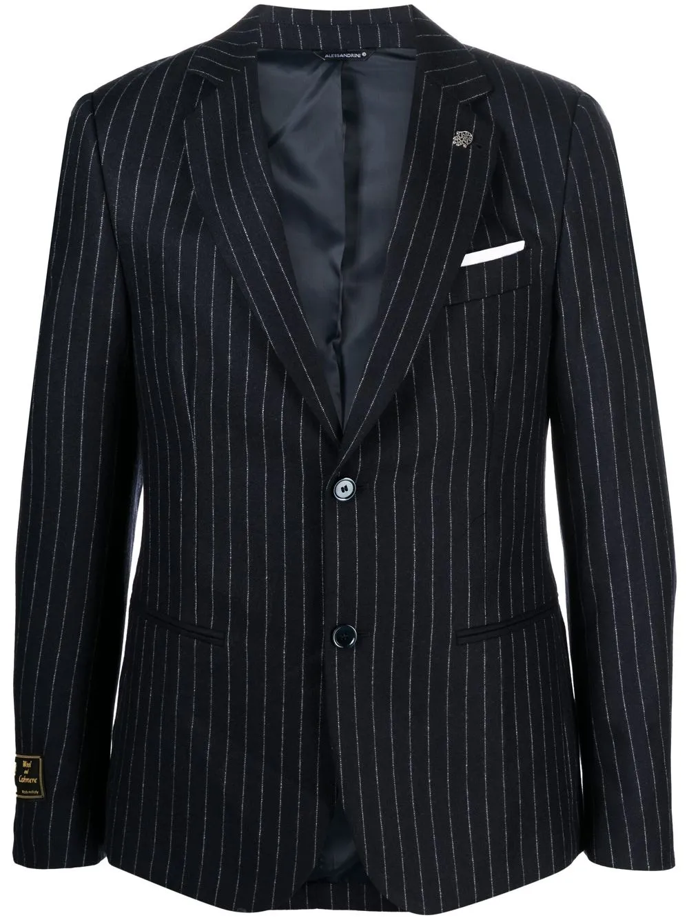 

Daniele Alessandrini wool pinstripe blazer - Blue