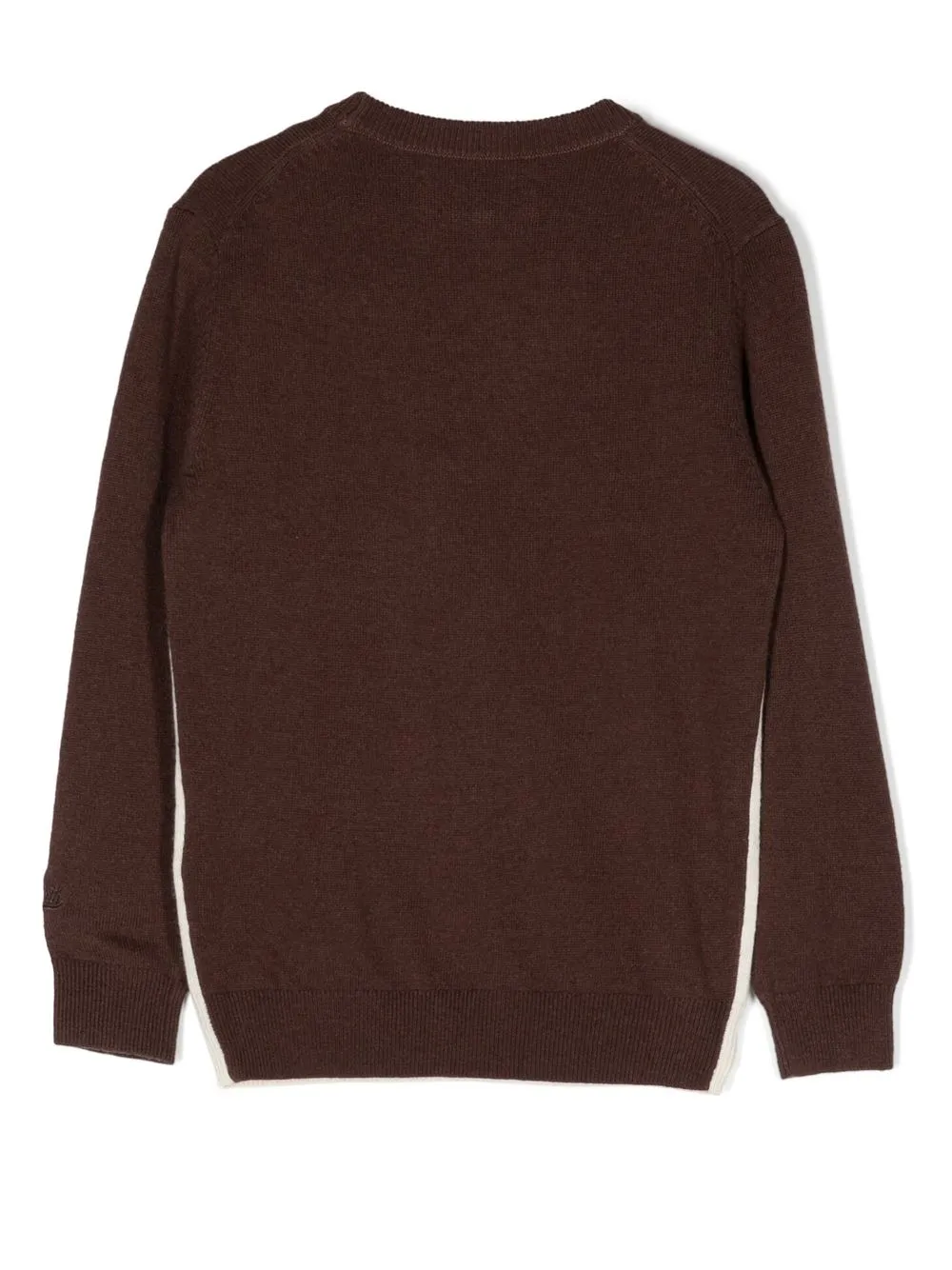 MC2 Saint Barth Kids Intarsia trui - Bruin