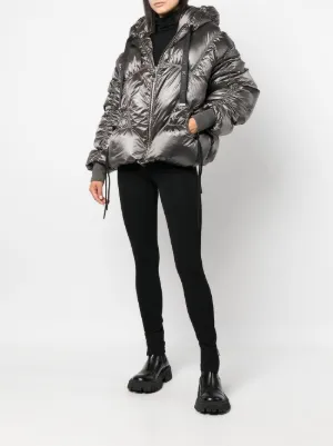 ジャケット KHRISJOY Woman Jacket Silver AFPW001STR TIT735 Khrisjoy Khris Iconic Hooded Padded Jacket | Silver | FARFETCH