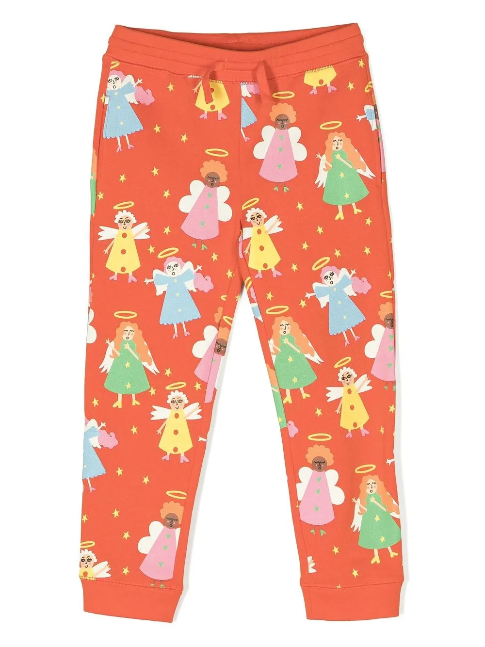 

Stella McCartney Kids pants con ángeles estampados - Rojo