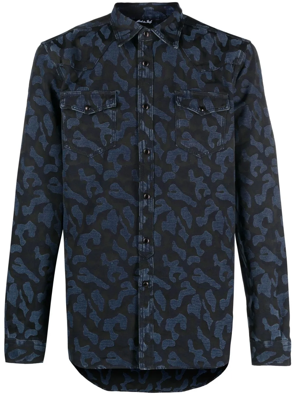 

Hydrogen camisa con estampado militar - Azul