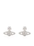 Vivienne Westwood crystal-embellished logo stud earring - Silver