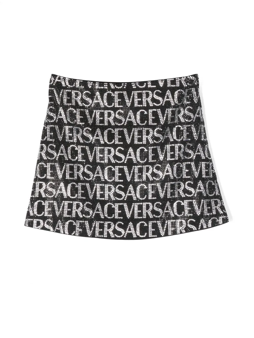 

Versace Kids falda acampanada con logo - Negro