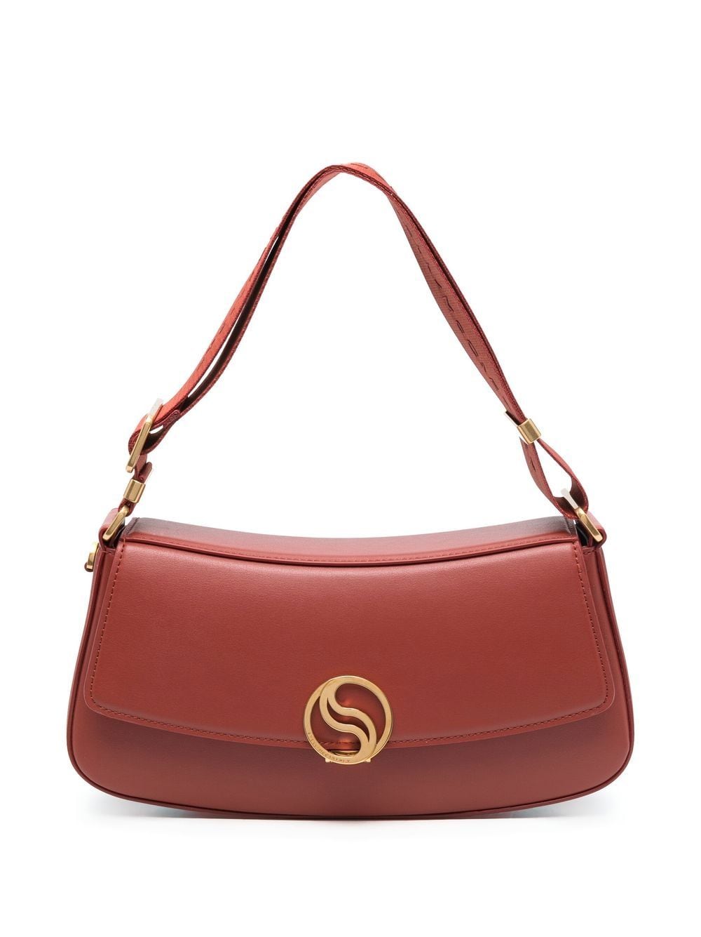 Stella Mccartney S-wave Shoulder Bag In Red