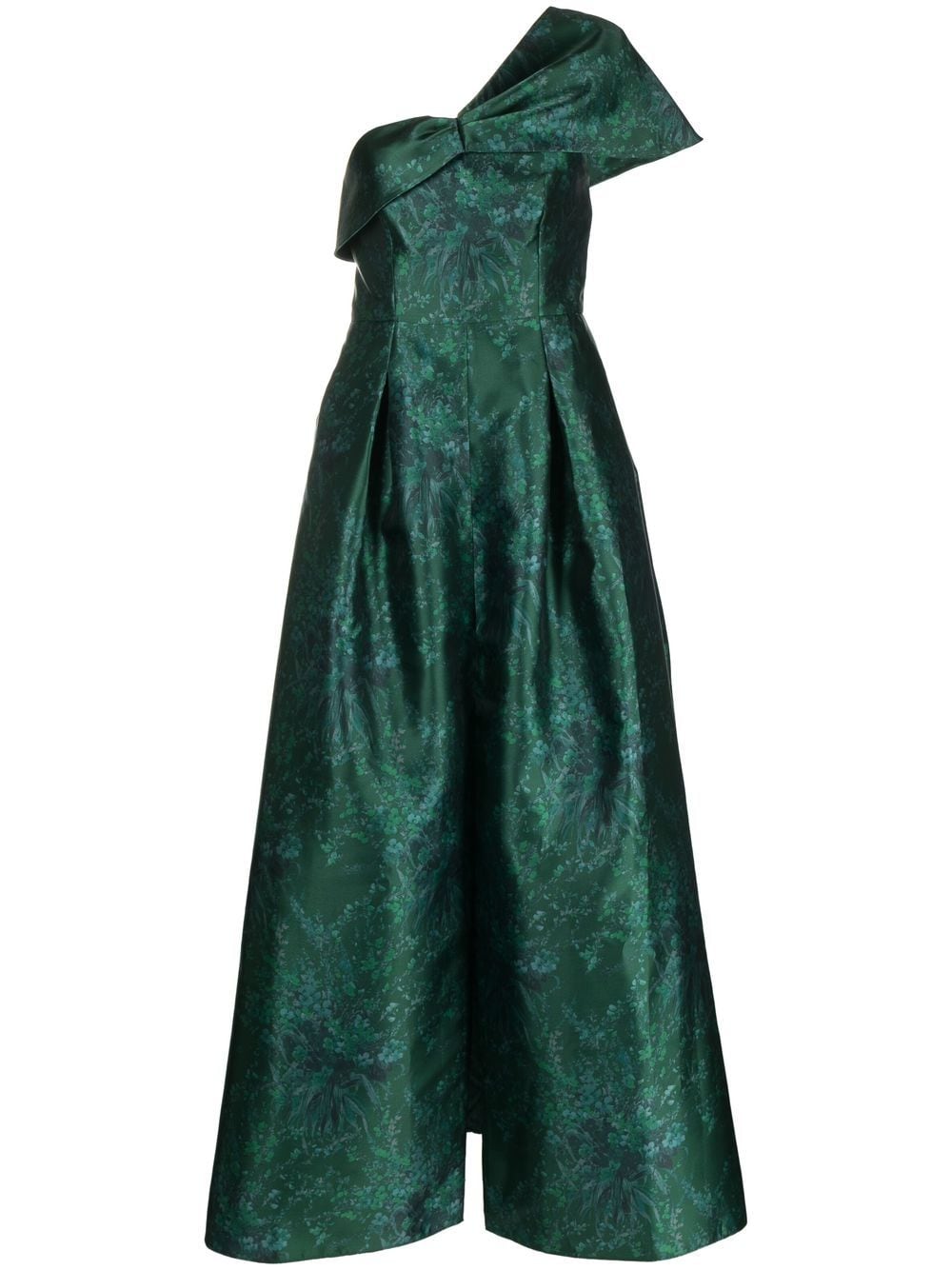 sachin & babi robe longue deliah à une épaule - vert