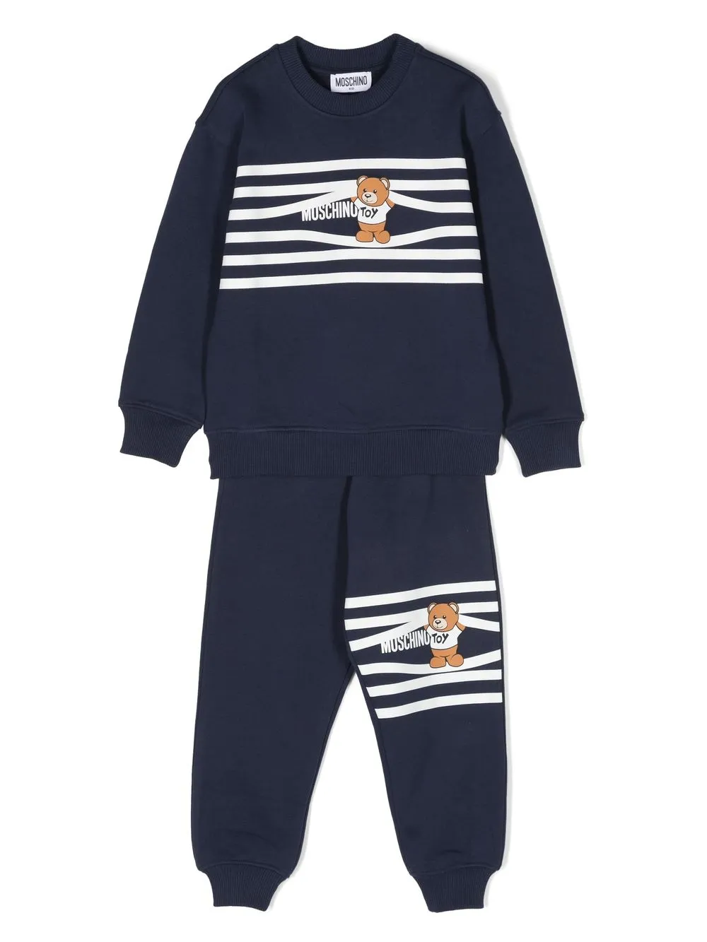 Moschino Kids' Teddy Bear-print Tracksuit In Blue