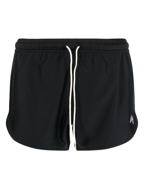 Tracksmith logo-patch detail shorts