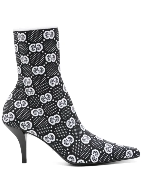 Gucci botas con motivo Interlocking G y tacón de 75mm