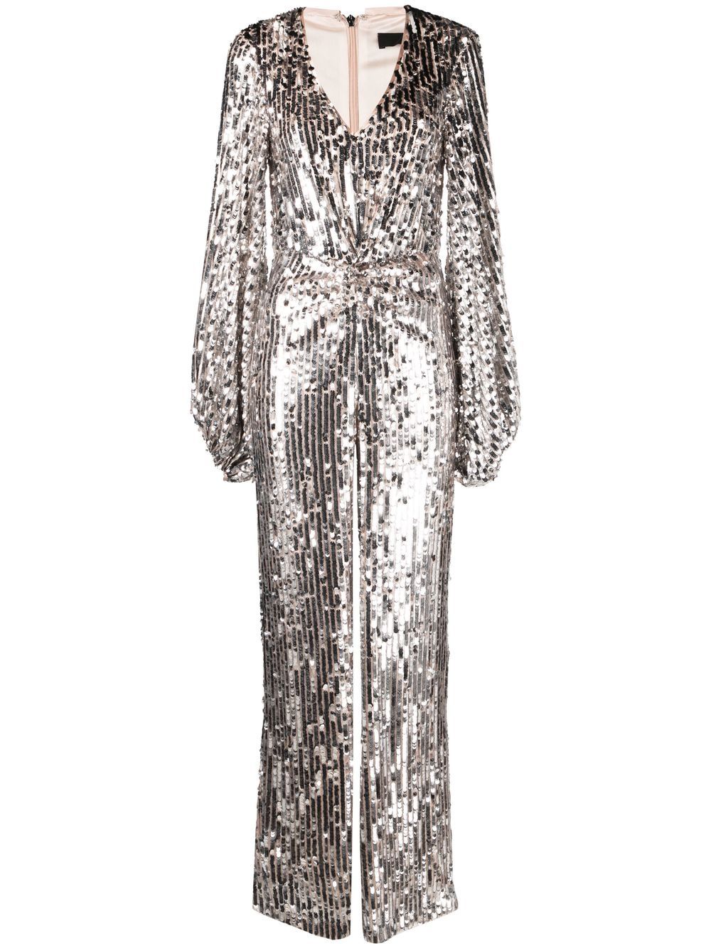ROTATE V-neck Sequin Jumpsuit - Farfetch