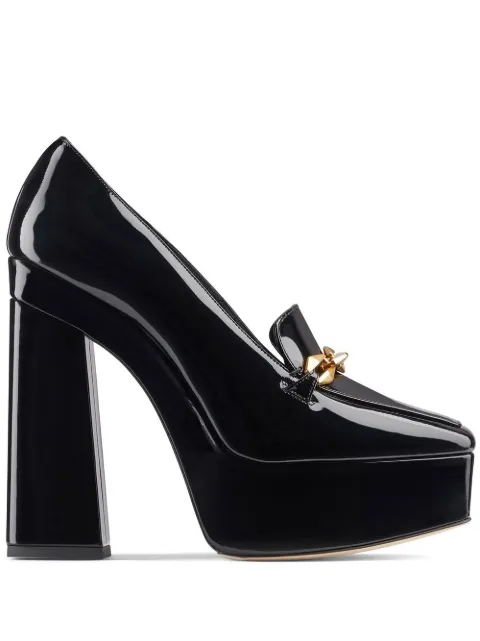 Jimmy Choo 搭链方头高跟鞋