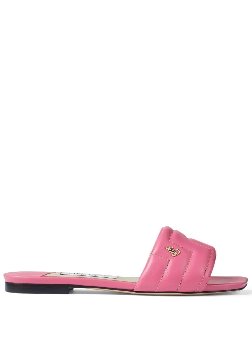 

Jimmy Choo Themis quilted single-strap sandals - Pink