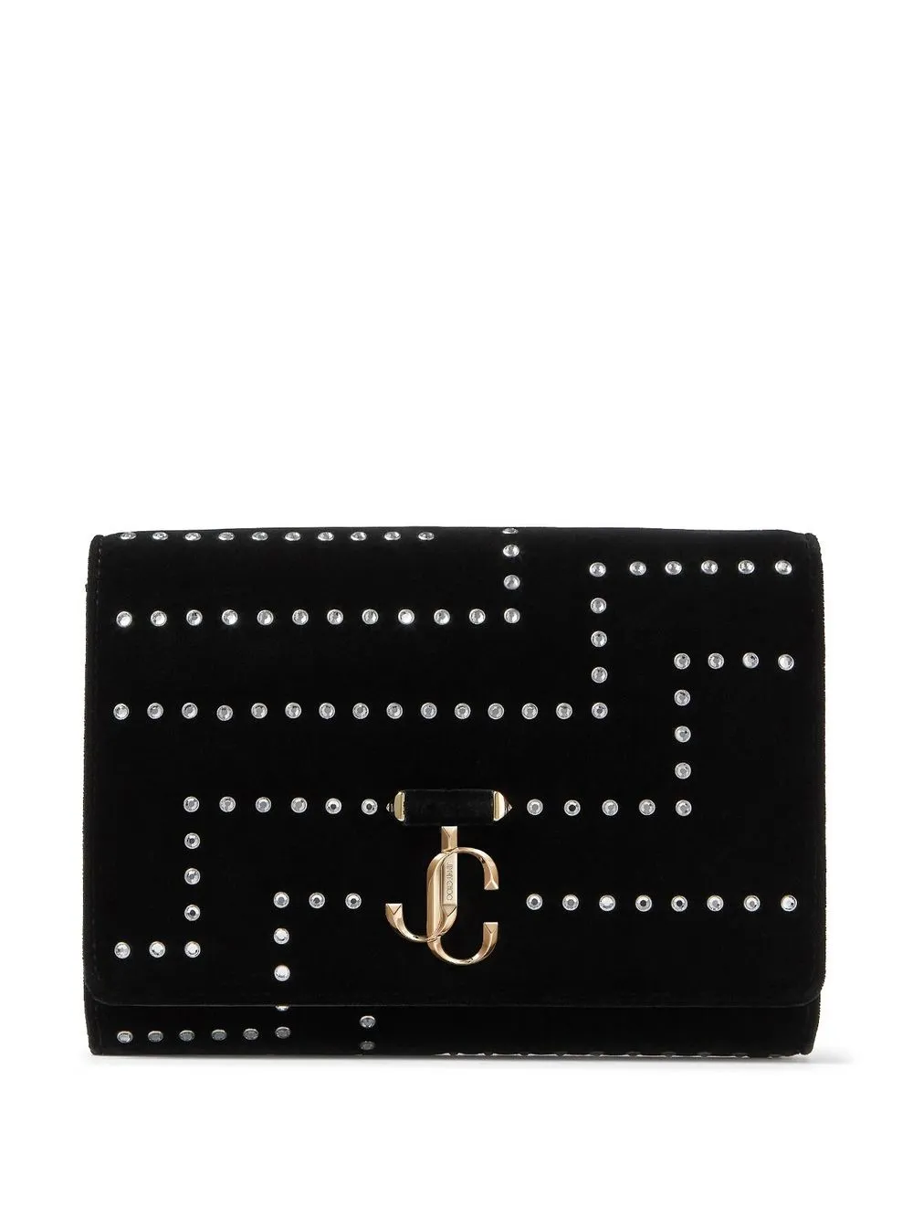 

Jimmy Choo Varenne studded clutch-bag - Black