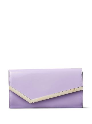 Jimmy Choo Emmie Patent Leather Clutch Bag - Farfetch