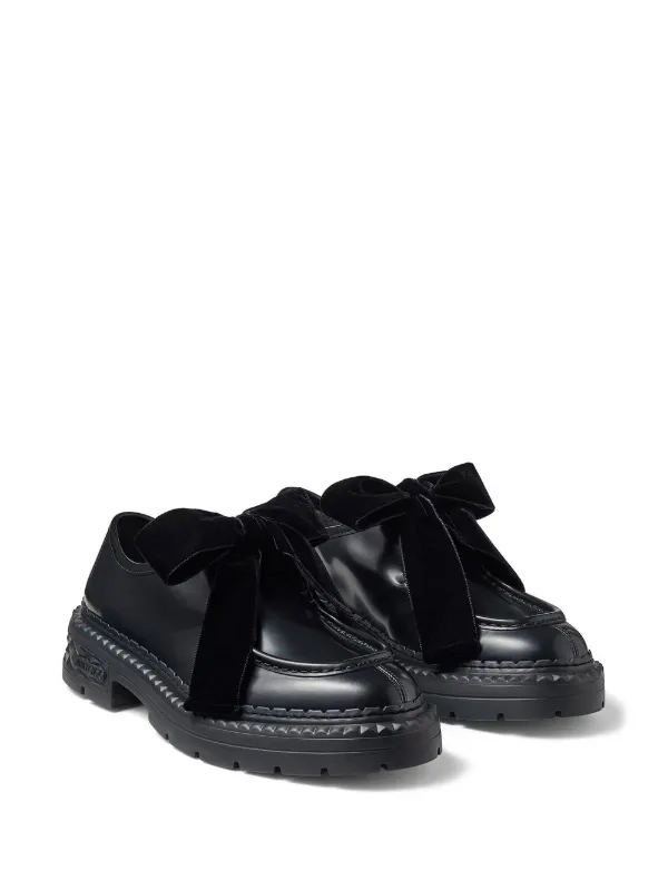 Jimmy Choo Marlow bow-detail lace-up Shoes | Black | FARFETCH