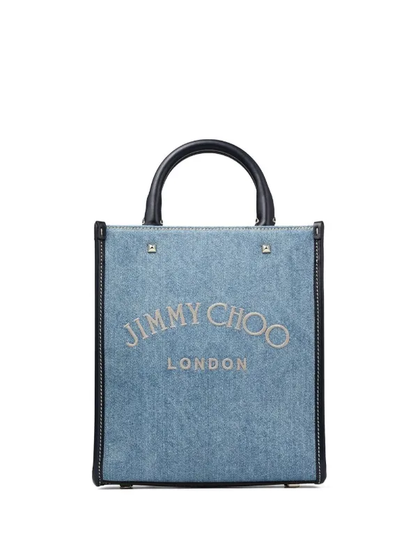 Jimmy Choo Avenue N/S Denim Tote Bag - Farfetch