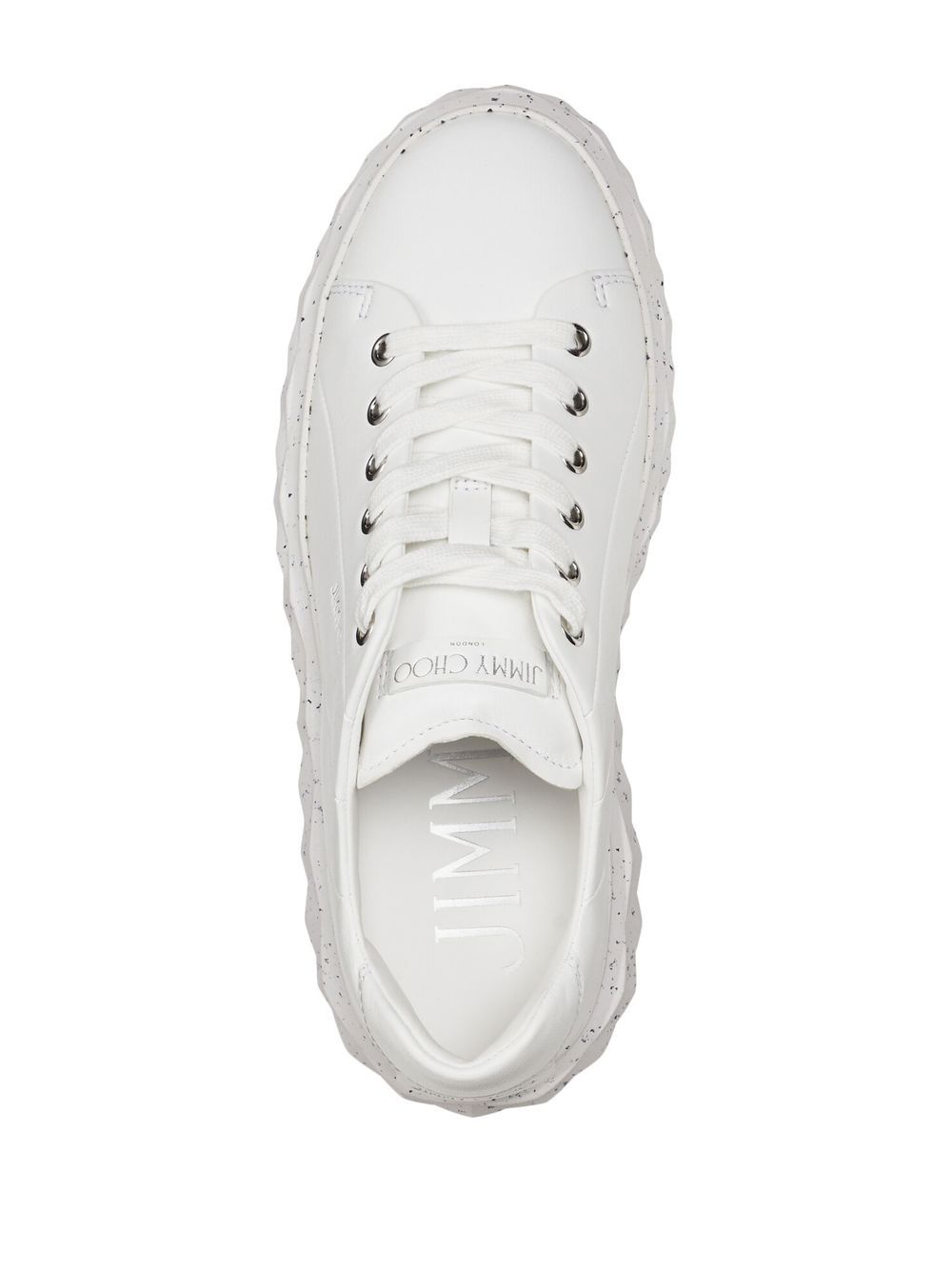Shop Jimmy Choo Diamond Light Maxi/f Sneakers In White