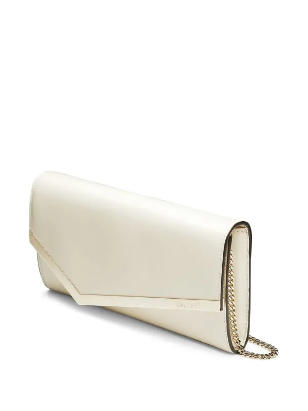 White leather clutch sale