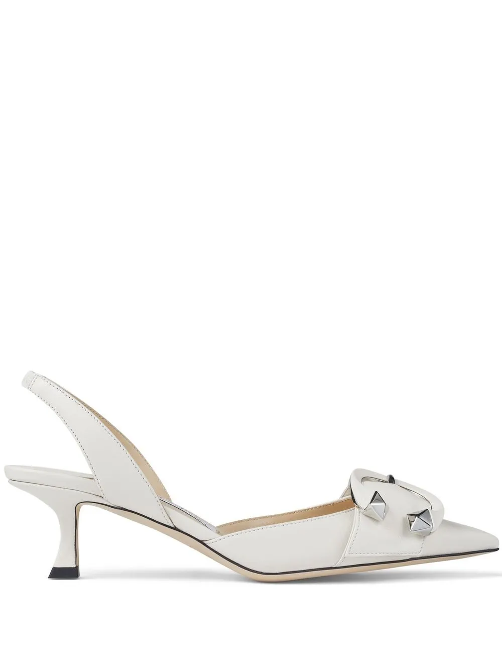 

Jimmy Choo Moni 50 sling-back sandals - Neutrals