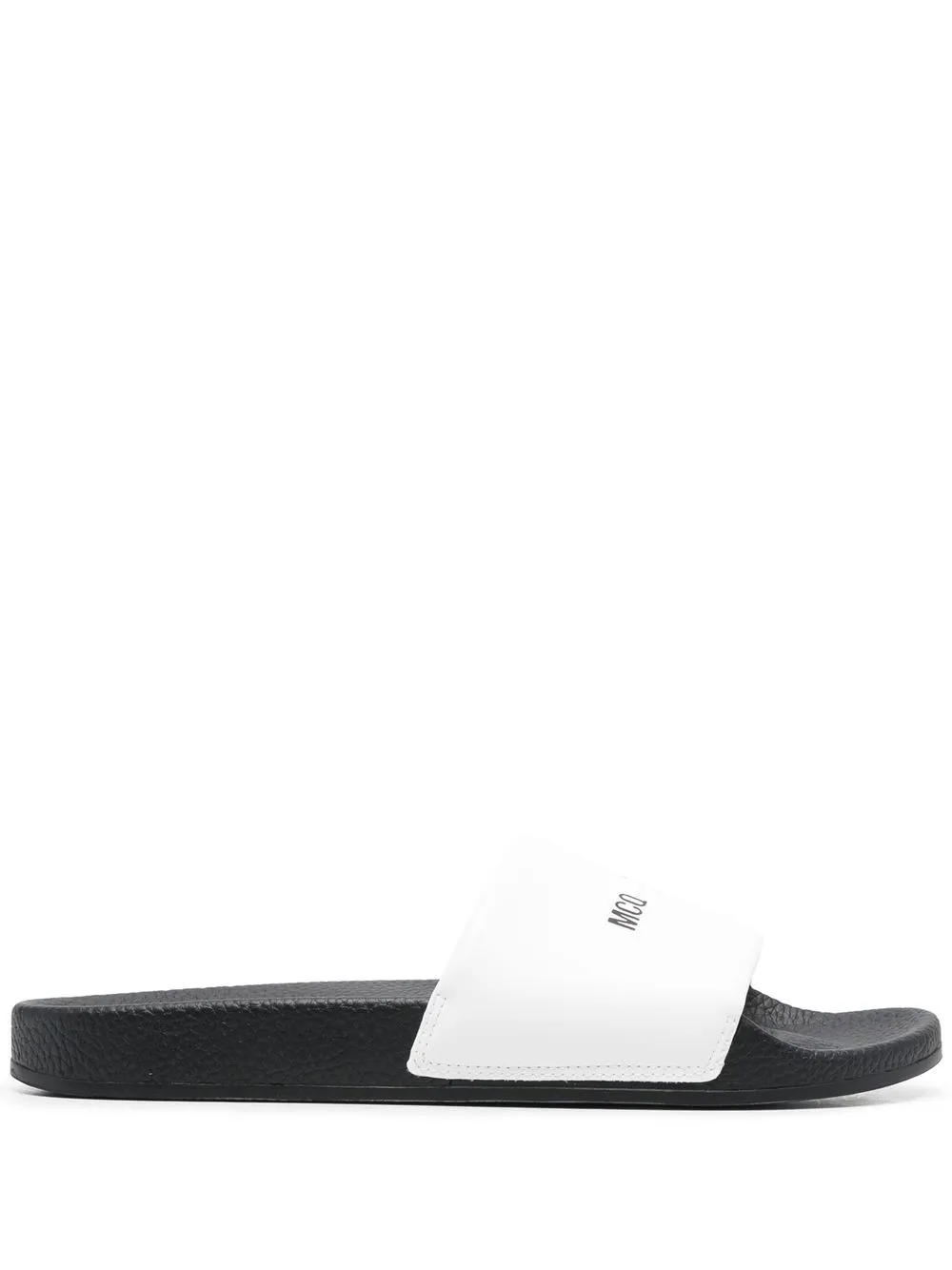 

MCQ flip flops con logo estampado - Blanco