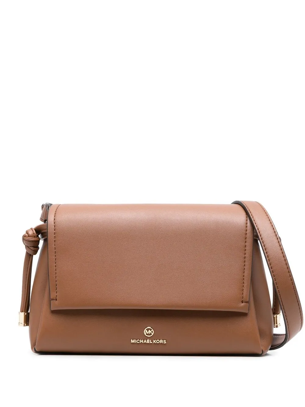 

Michael Michael Kors bolsa crossbody con placa del logo - Marrón