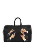 Seletti graphic print holdall bag - Black