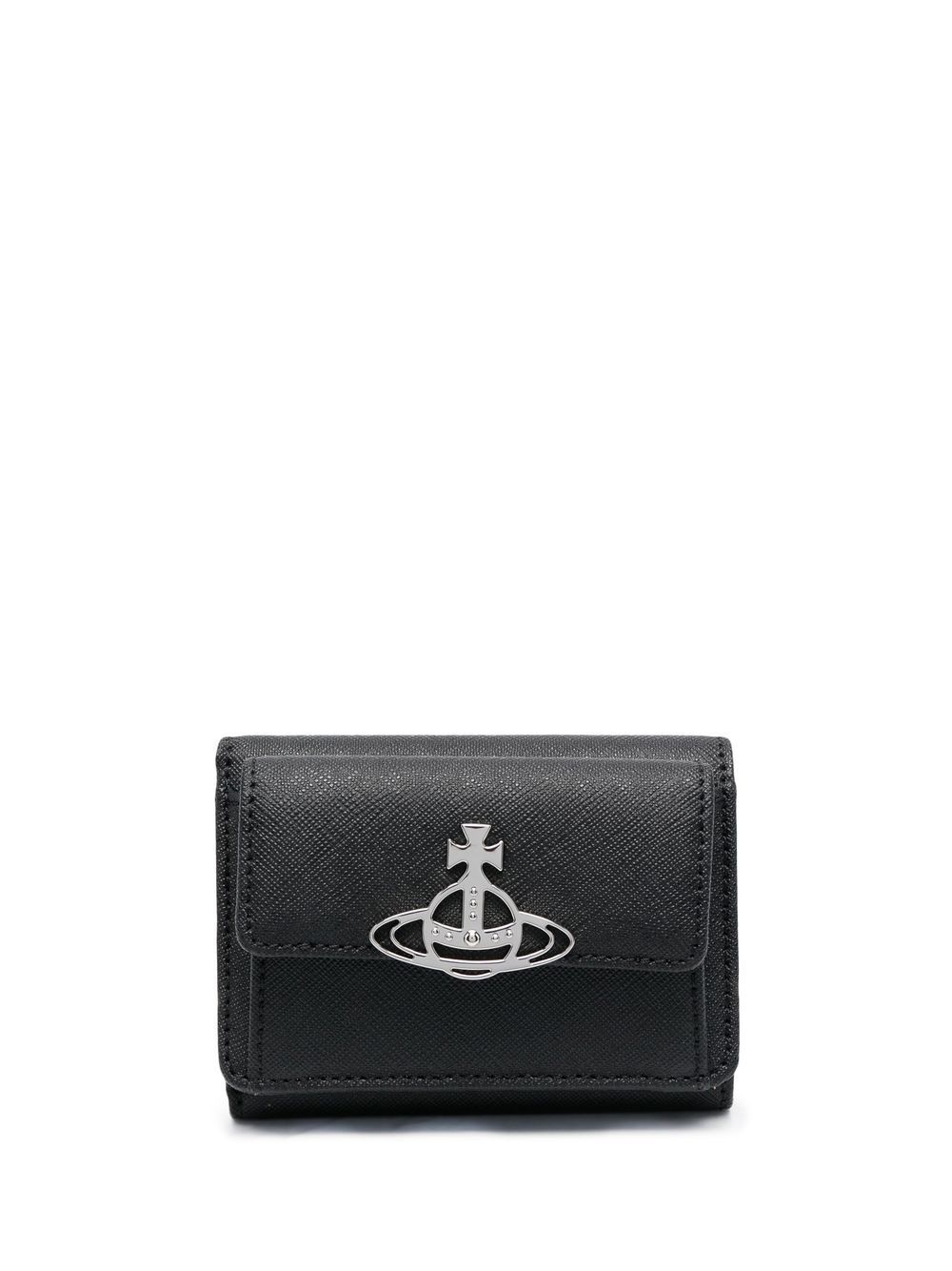 

Vivienne Westwood cartera pequeña con motivo Orb - Negro