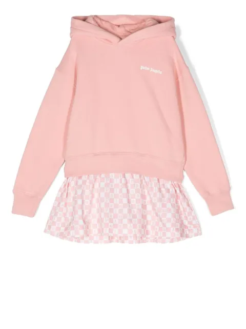 Palm Angels Kids hooded long-sleeve dress