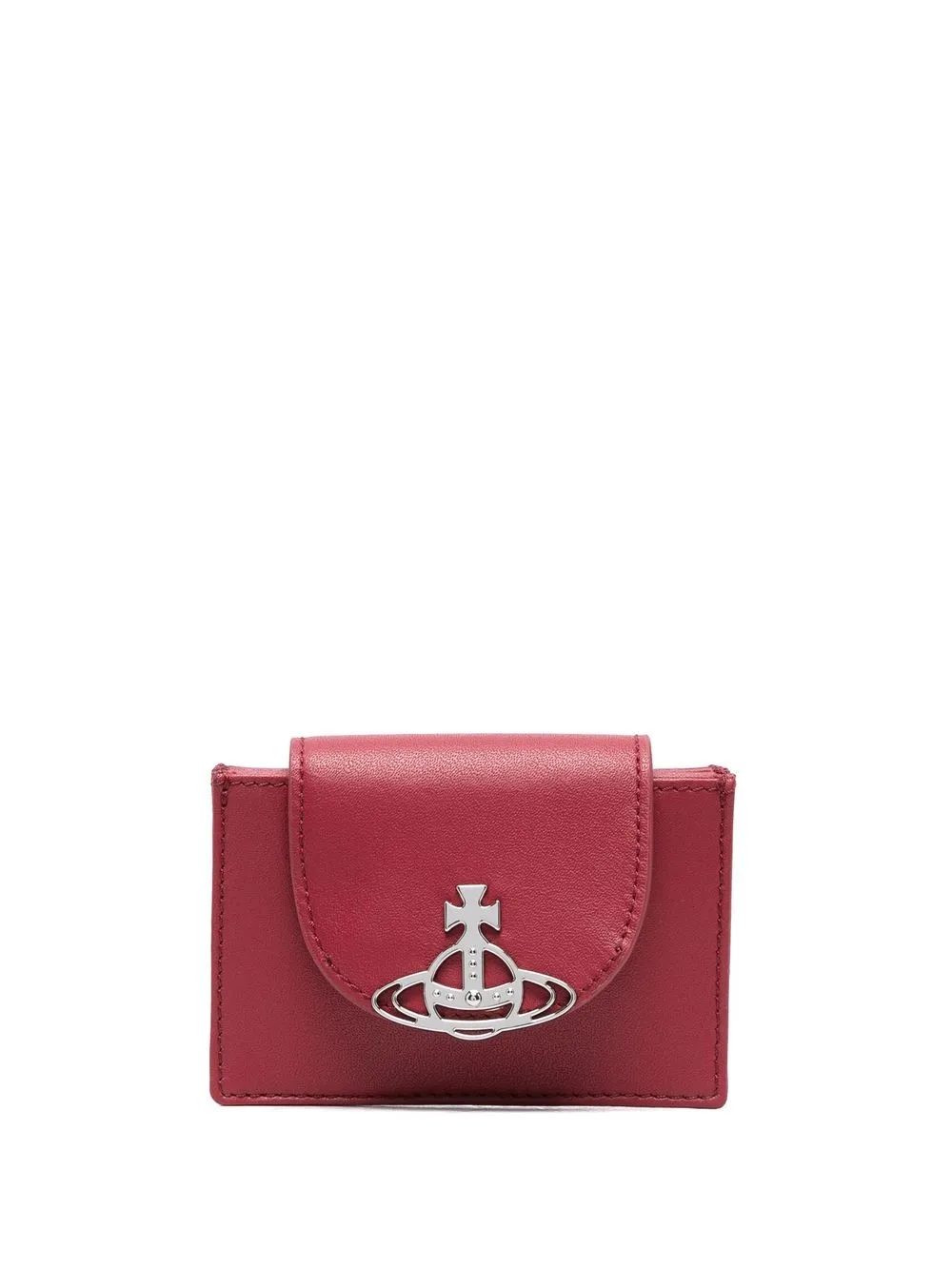 

Vivienne Westwood tarjetero con motivo Orb - Rojo