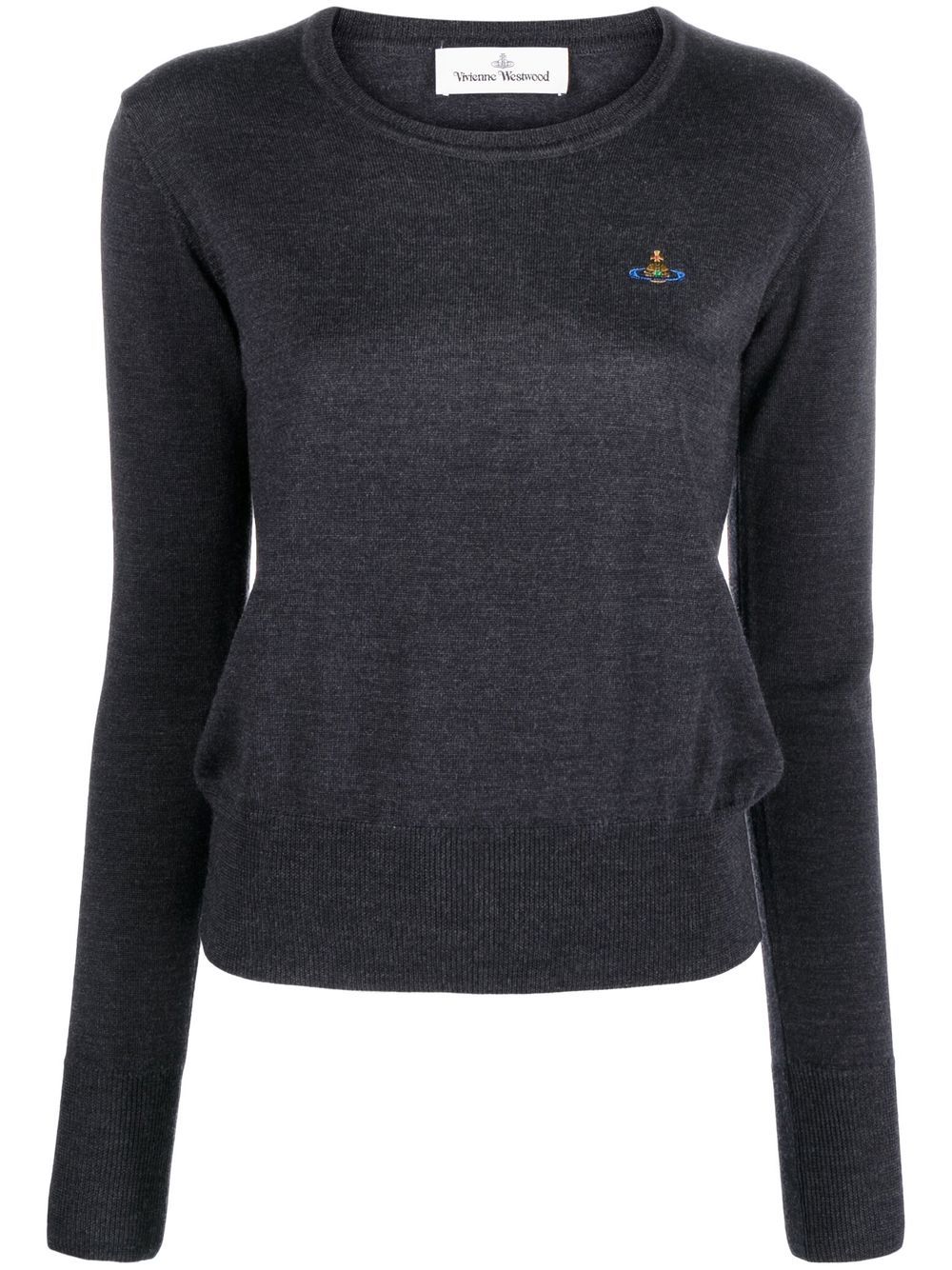 

Vivienne Westwood top con bordado Orb - Gris