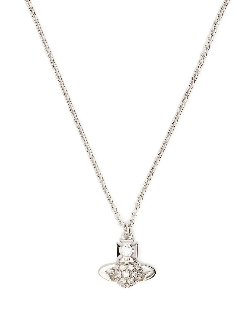 

Vivienne Westwood collar de cadena con dije del logo - Plateado