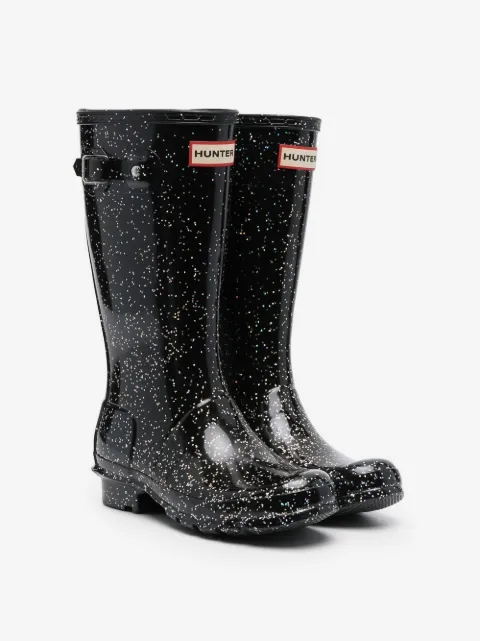 Hunter Kids Giant Glitter Wellington boots