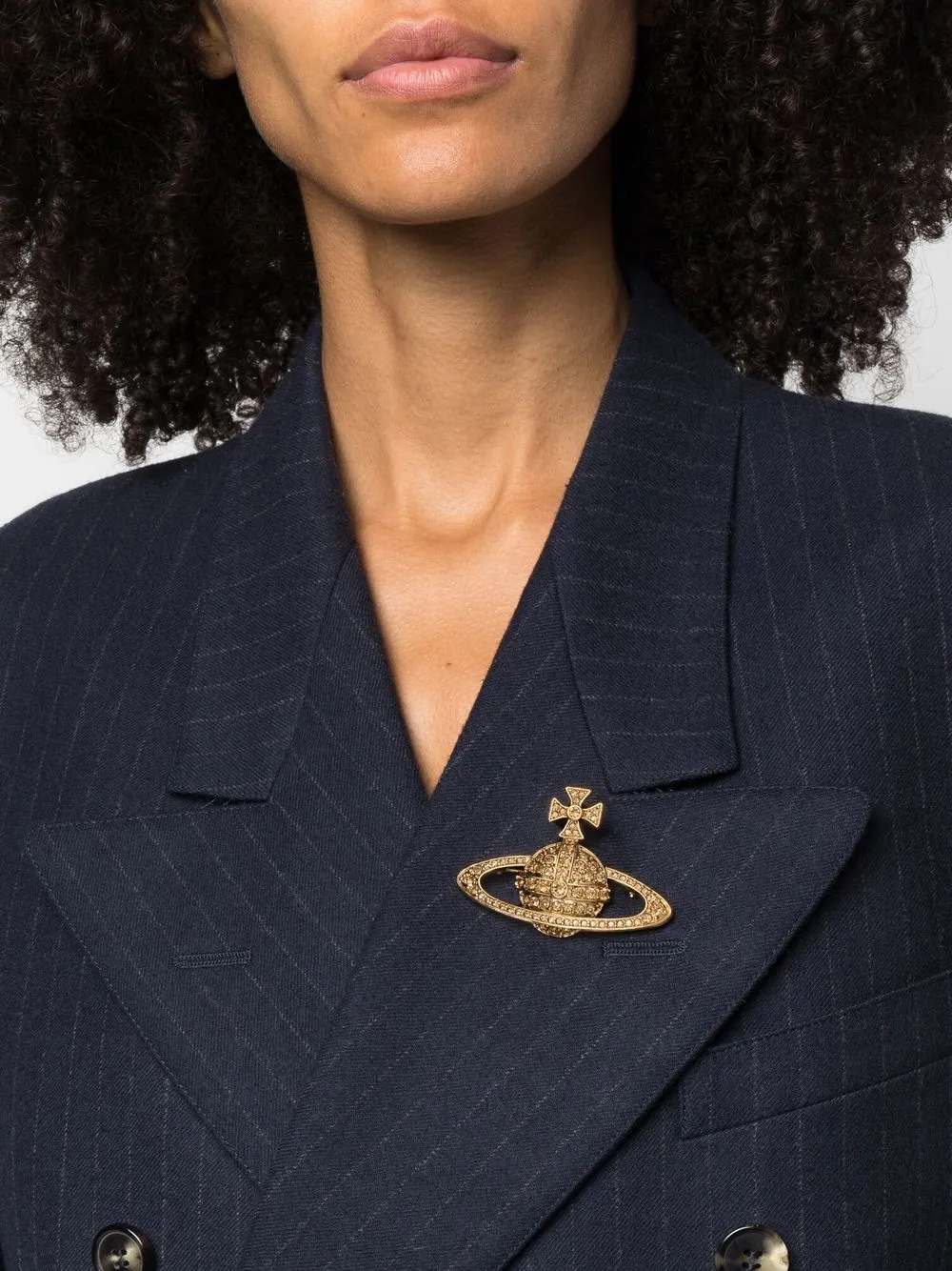 Vivienne Westwood Speld met Orb-logo - Goud