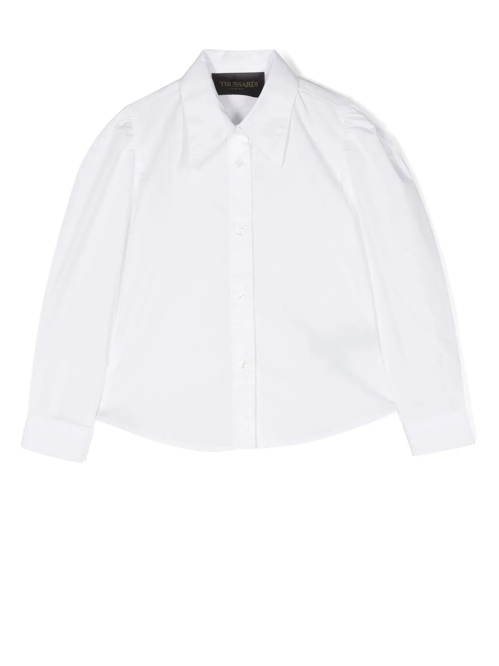 

TRUSSARDI JUNIOR camisa oversize con cuello de pico - Blanco