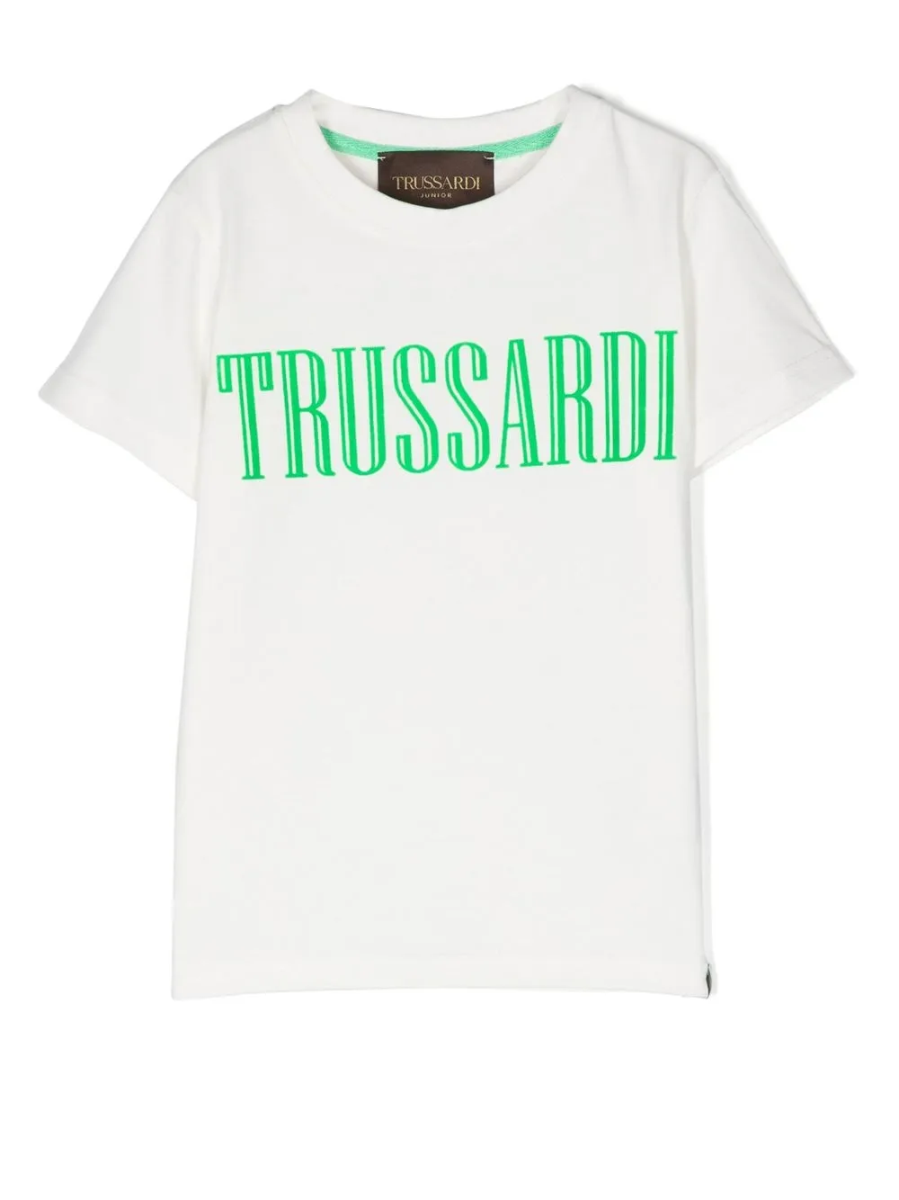 

TRUSSARDI JUNIOR logo-print cotton T-Shirt - White