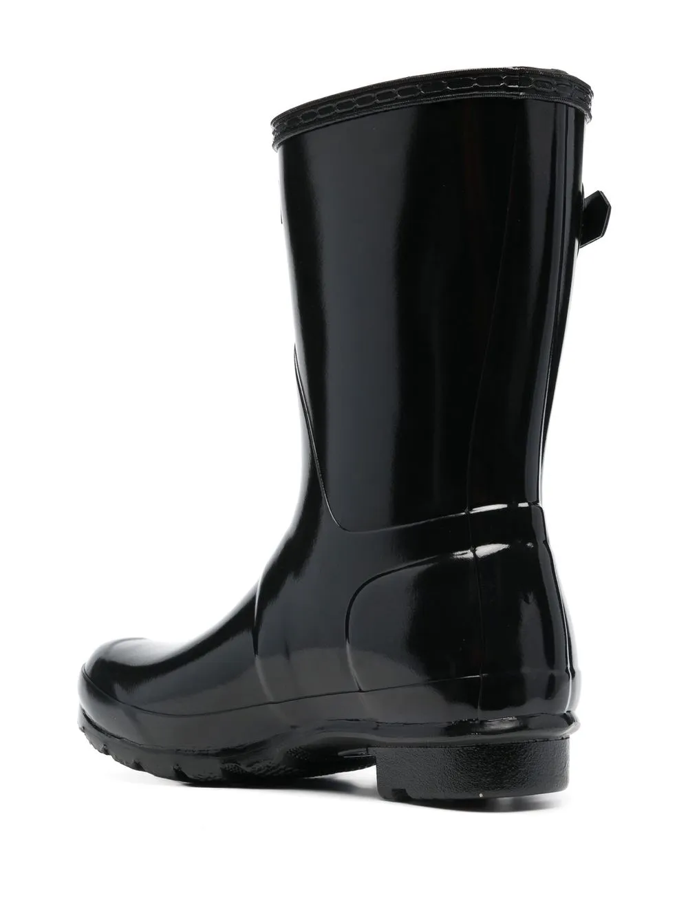  Hunter Logo-patch Rain Boots - Black 