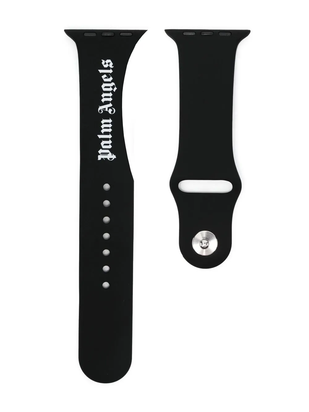 

Palm Angels logo-print Apple watch strap - Black