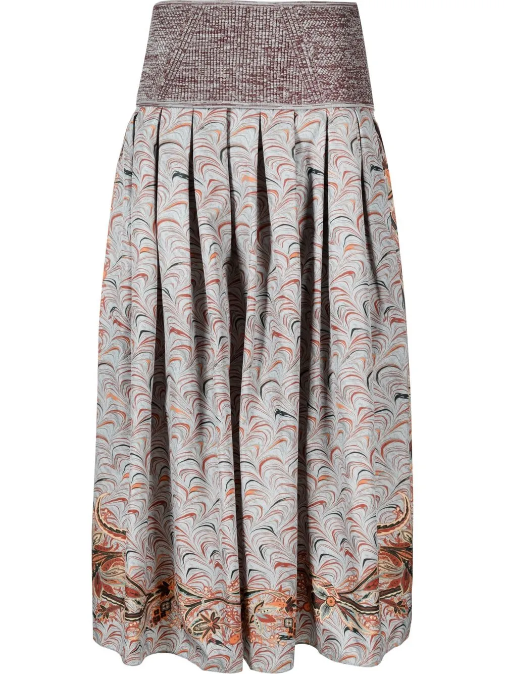 

Ulla Johnson graphic-print skirt - Grey