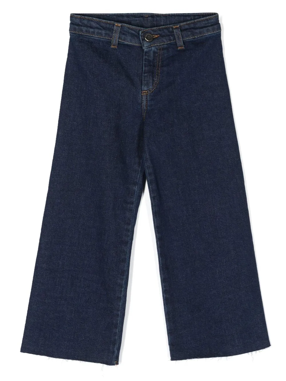 

TRUSSARDI JUNIOR jeans anchos con logo bordado - Azul