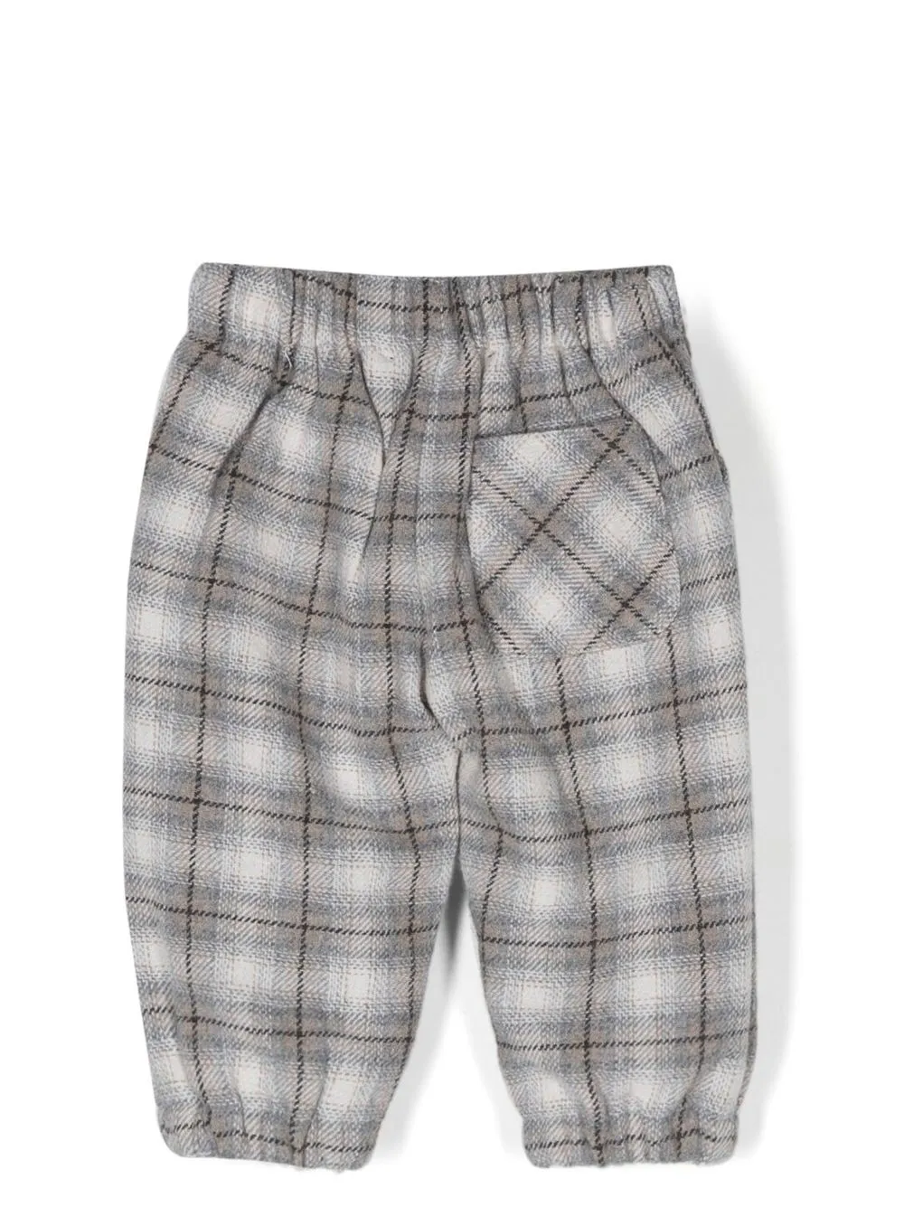 

TRUSSARDI JUNIOR pantalones a cuadros estampados - Gris