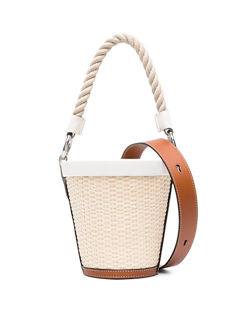 Maison Margiela rope-handle woven bucket bag